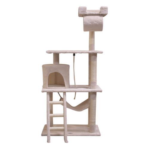 Fancy Pets Mueble Para Gato Con Casa, Tunel Y Mecedora 141 cm Fancy Pets Mueble Para Gato Con Casa, Tunel Y Mecedora 141 cm