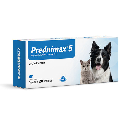 Laboratorio Bio Zoo Prednimax 5 - Caja Con 20 Tabletas Laboratorio Bio Zoo Prednimax 5 - Caja Con 20 Tabletas