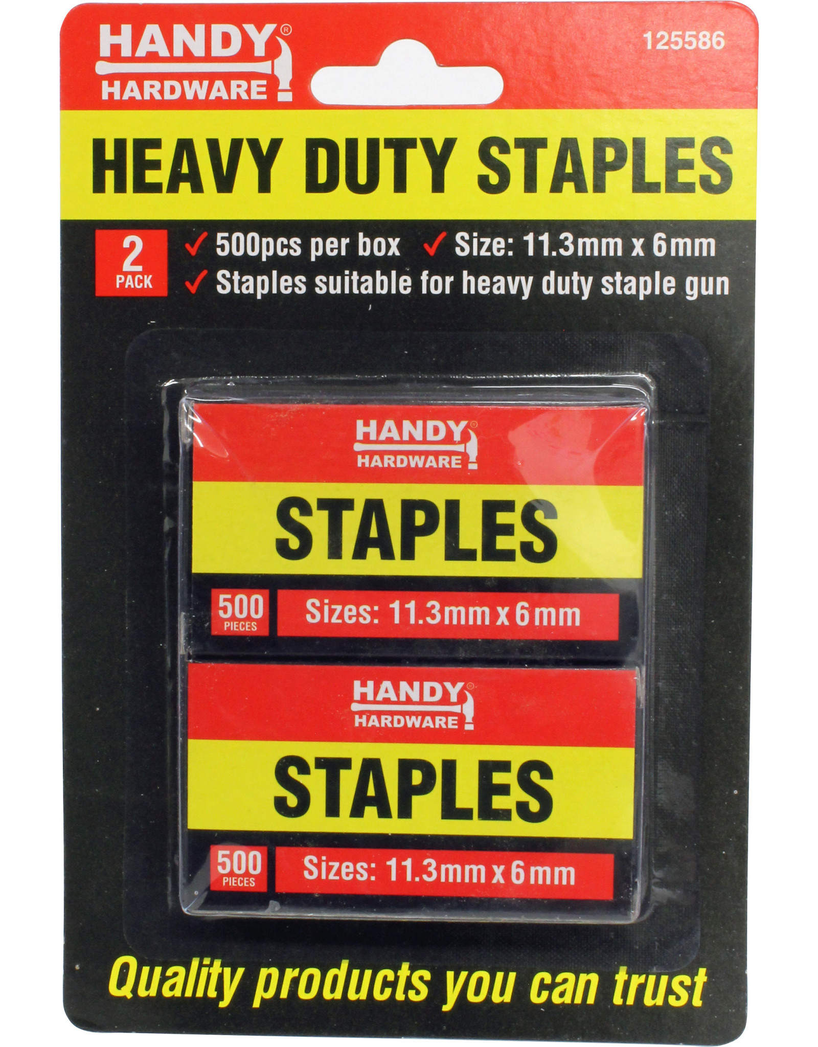 Staples Heavy Duty 2x 500pk