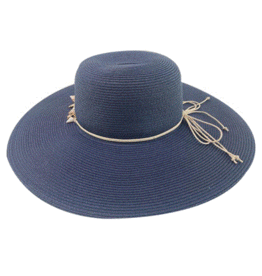 Womens Paper Braid Wide Brim Sun Hat