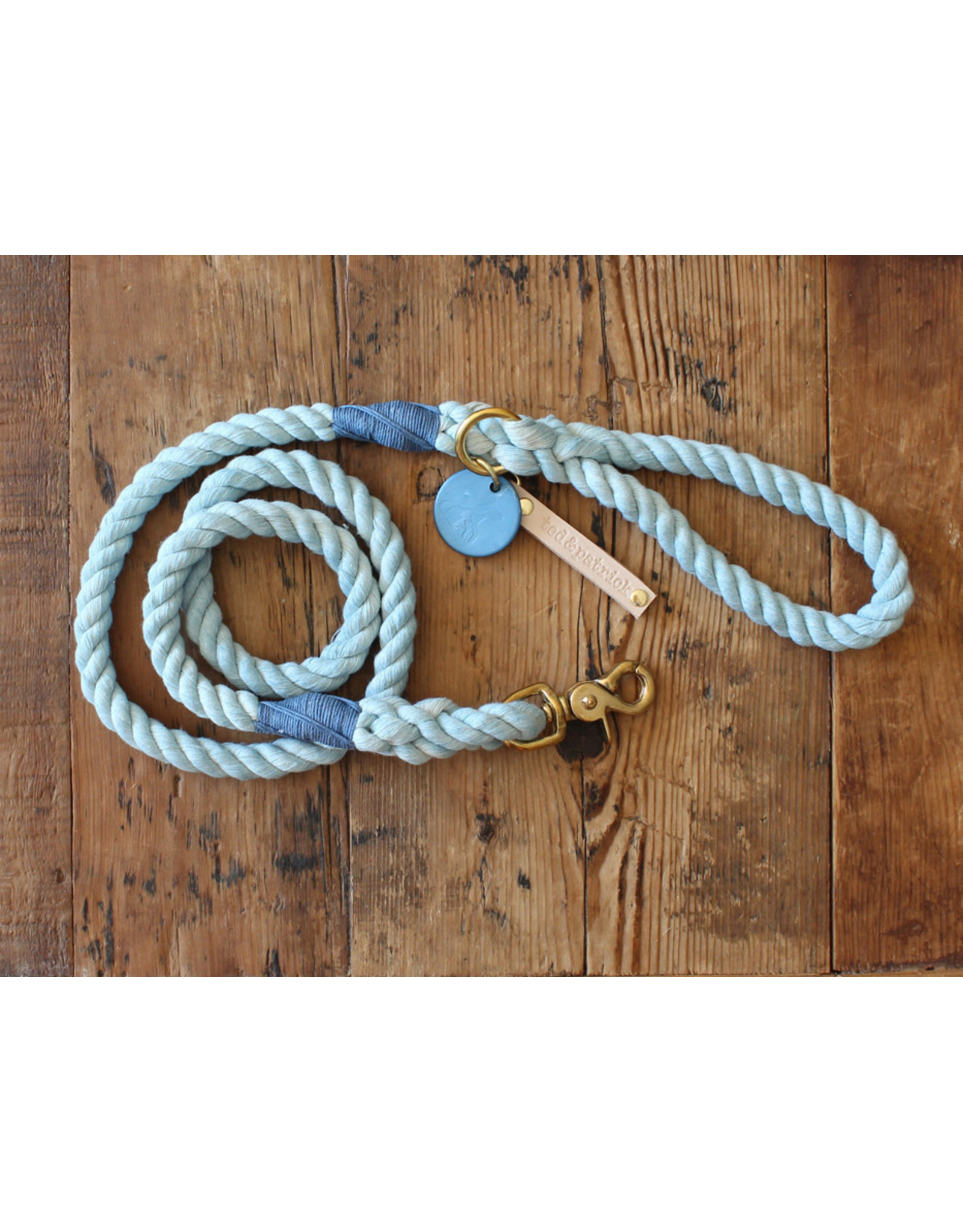 Ted & Patrick Beach Days Dog Lead with Brass Fittings