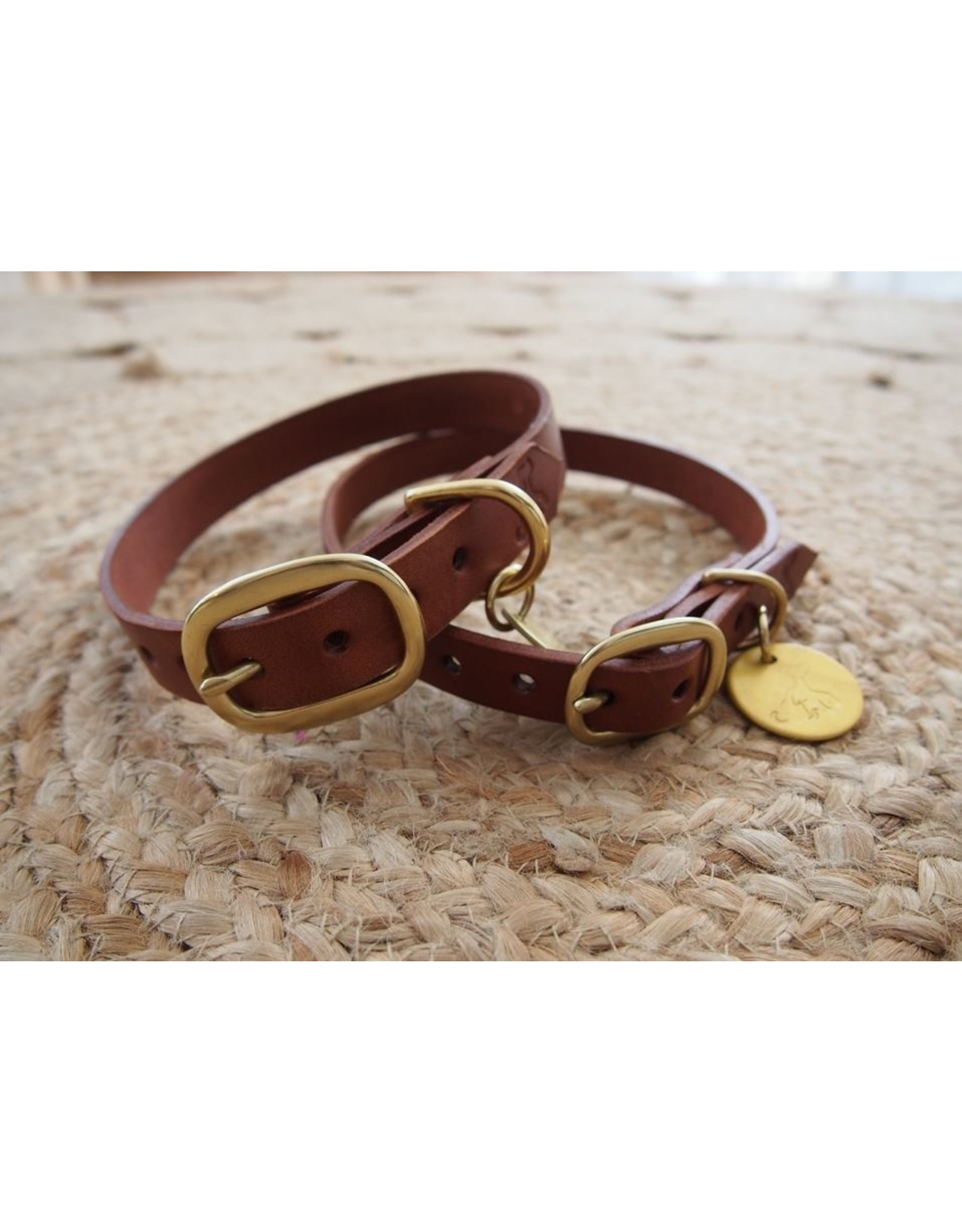 Ted & Patrick Hand Made Leather Dog Collar