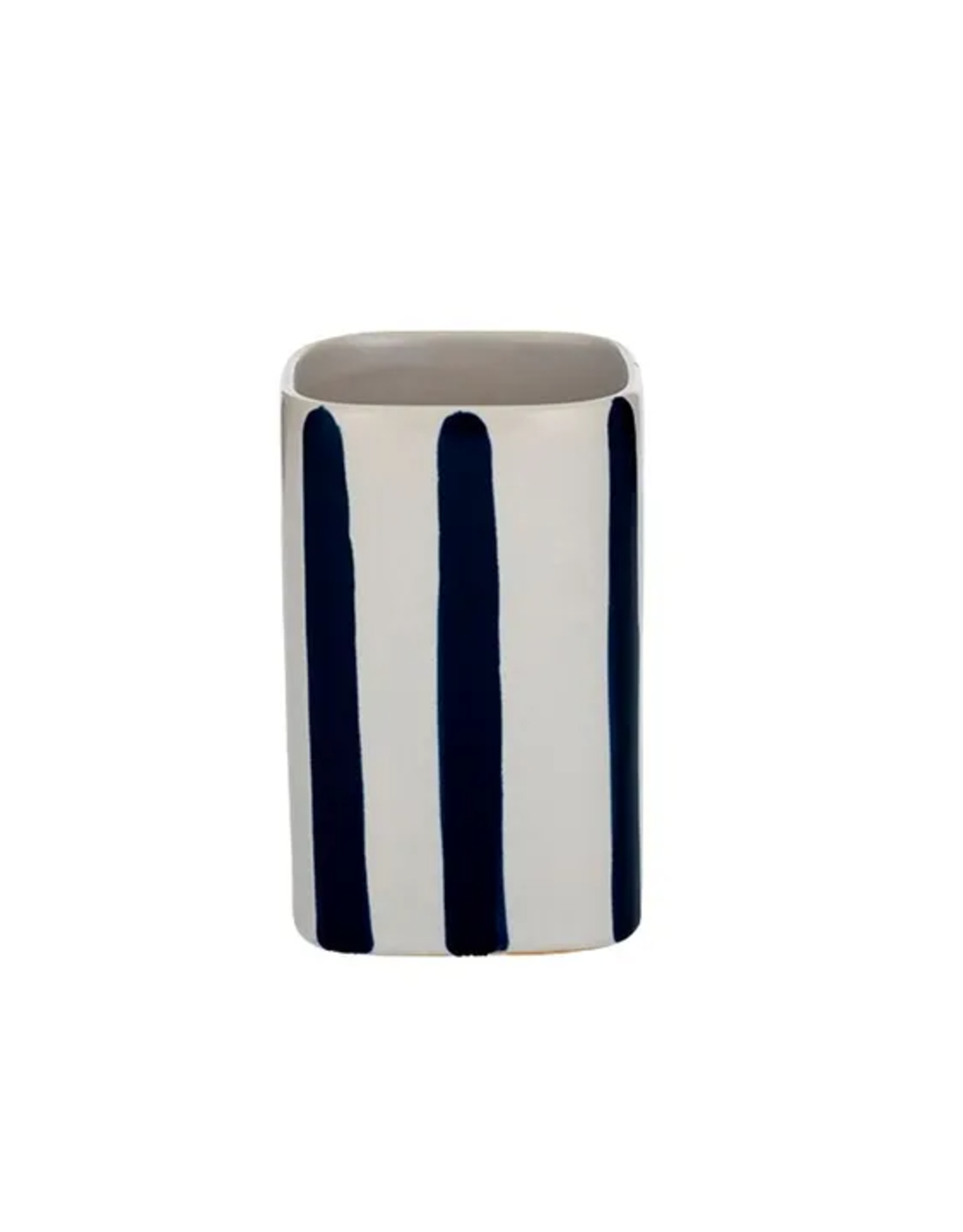 Hastings Ceramic Cup 7x11cm White/Navy