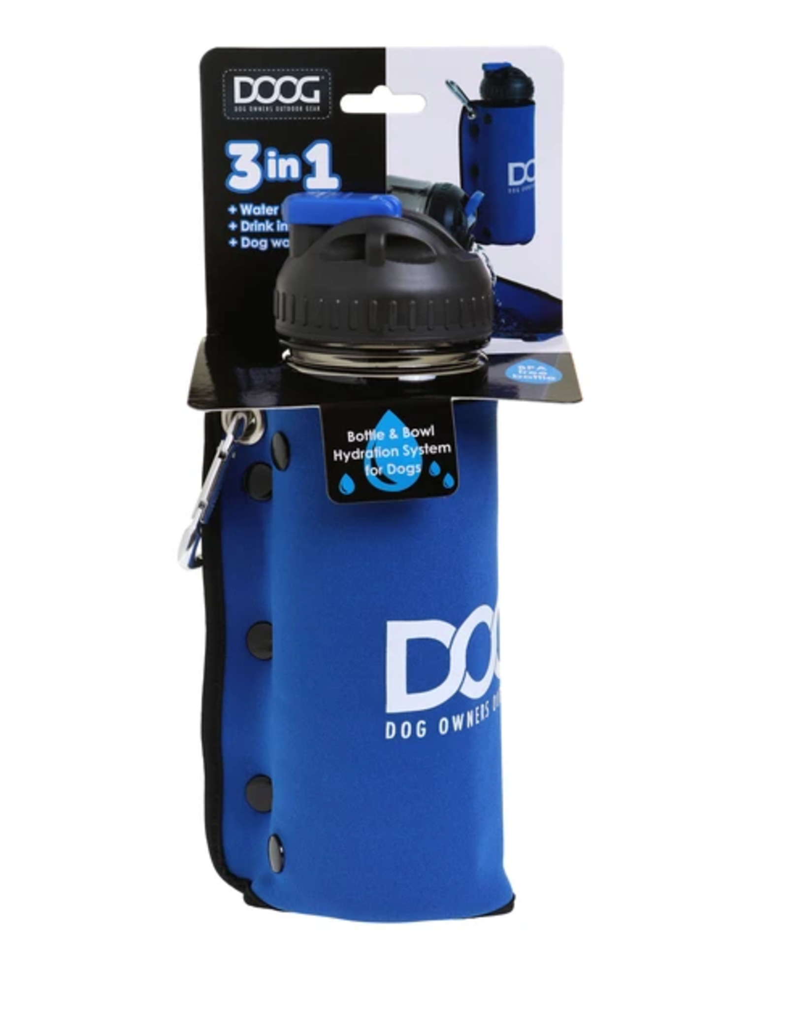 3 in 1 Dog Water Bowl and Bottle Log Cabin General Store