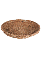 Fraser Seagrass Round Tray with Iron Frame