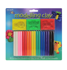 MM Kids Modelling Clay Set  w/Moulds 21pc