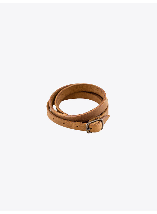 Leather Bracelet in Tobacco