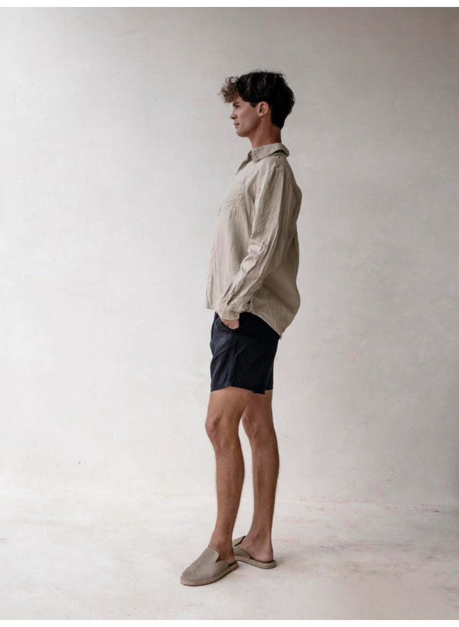 Long Sleeve Classic Shirt in Khaki