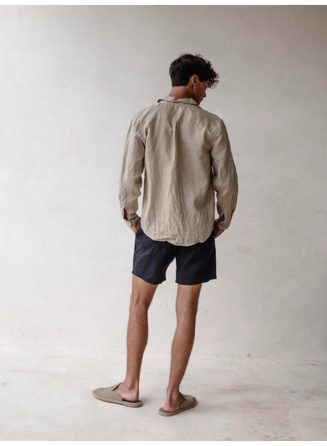 Long Sleeve Classic Shirt in Khaki