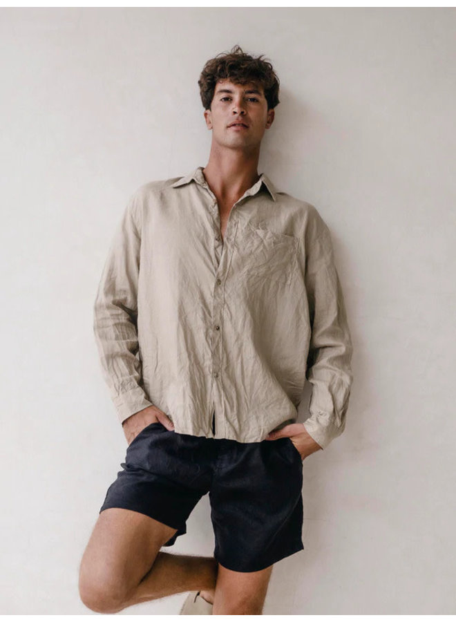 Long Sleeve Classic Shirt in Khaki