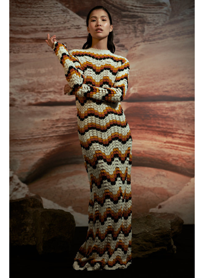 Abanico Hand Crocheted Dress
