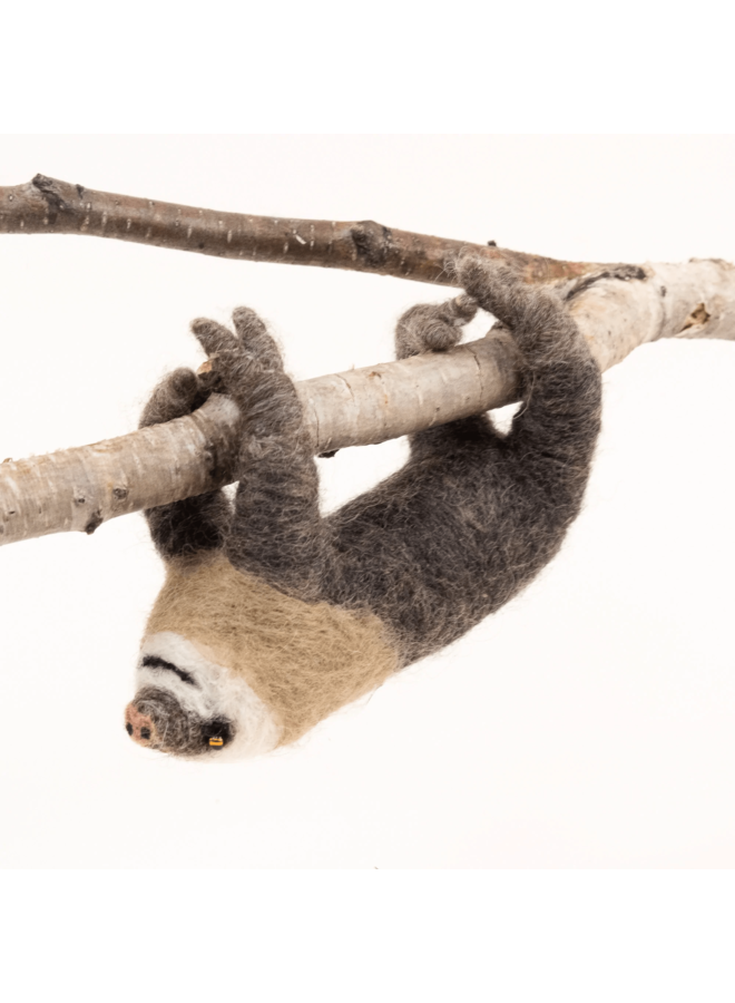 Felted Wool Sloth