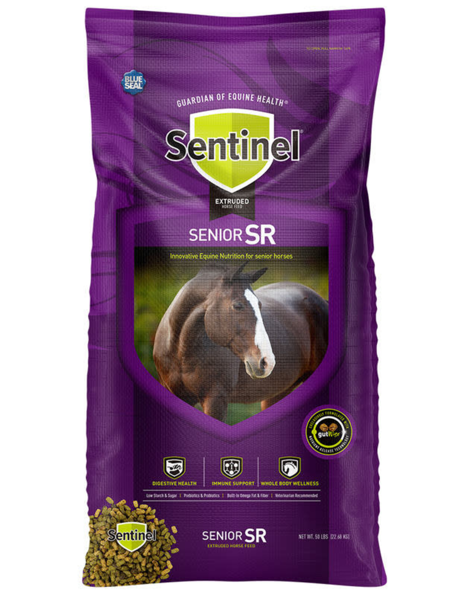 Blue Seal Blue Seal Sentinal Senior Horse Feed 50# Bag