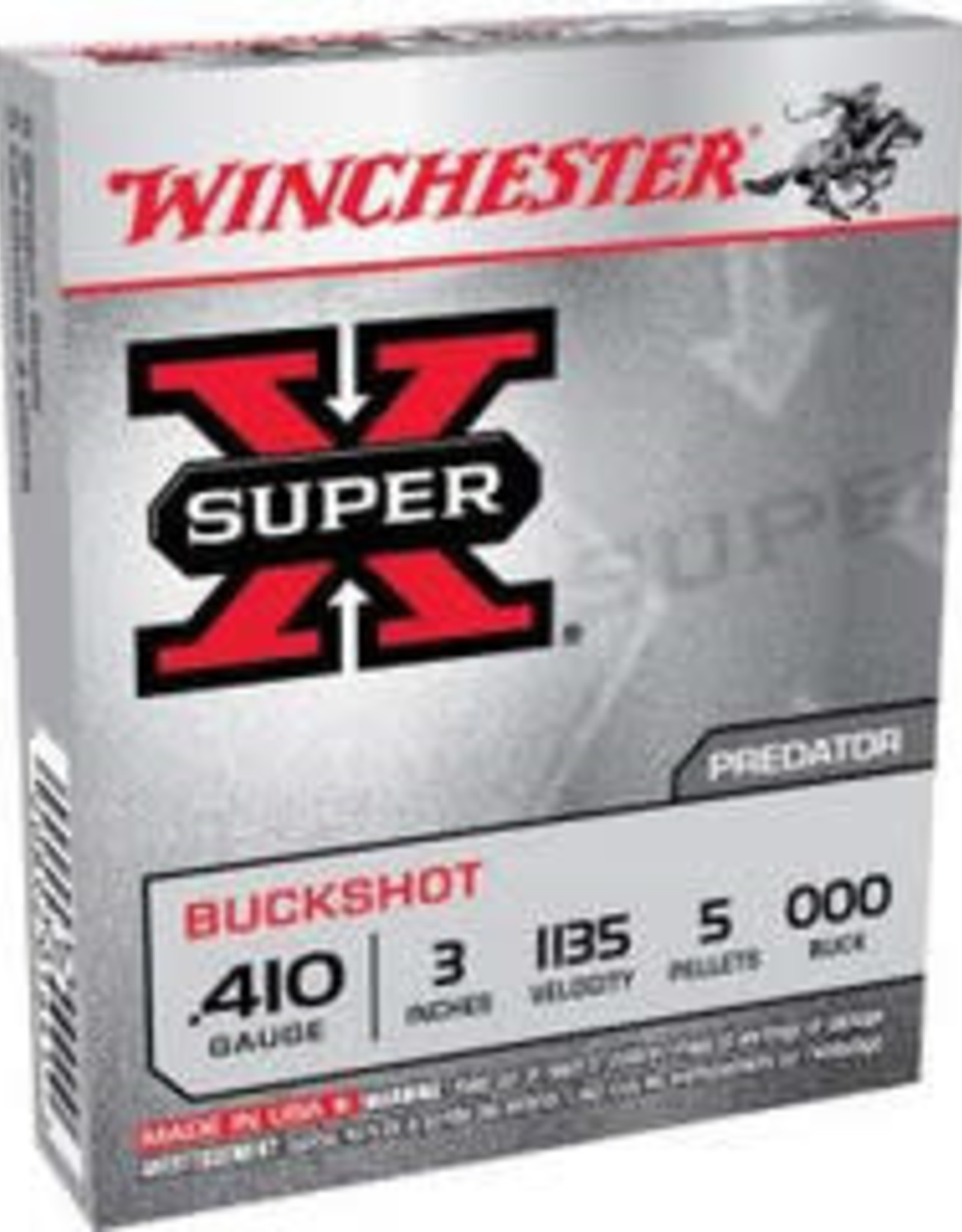 Winchester Winchester 410 Bore Ammunition 3" 000 Buckshot (5 Rounds)