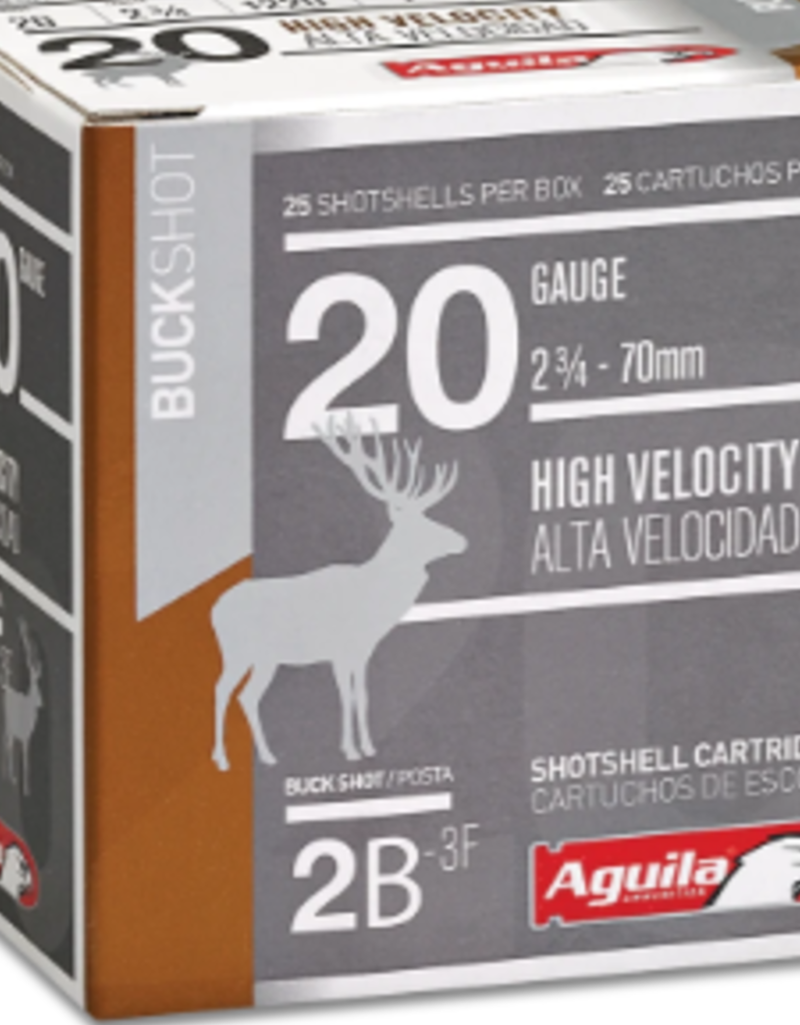 Aguila Aguila Hunting Shotshells 20GA 2-3/4" 1oz #2 Buckshot  (25 Rounds)