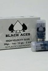Black Aces Black Aces Tactical 12 Gauge Ammunition 2-3/4" 1oz High Velocity Slug  (10 Rounds)