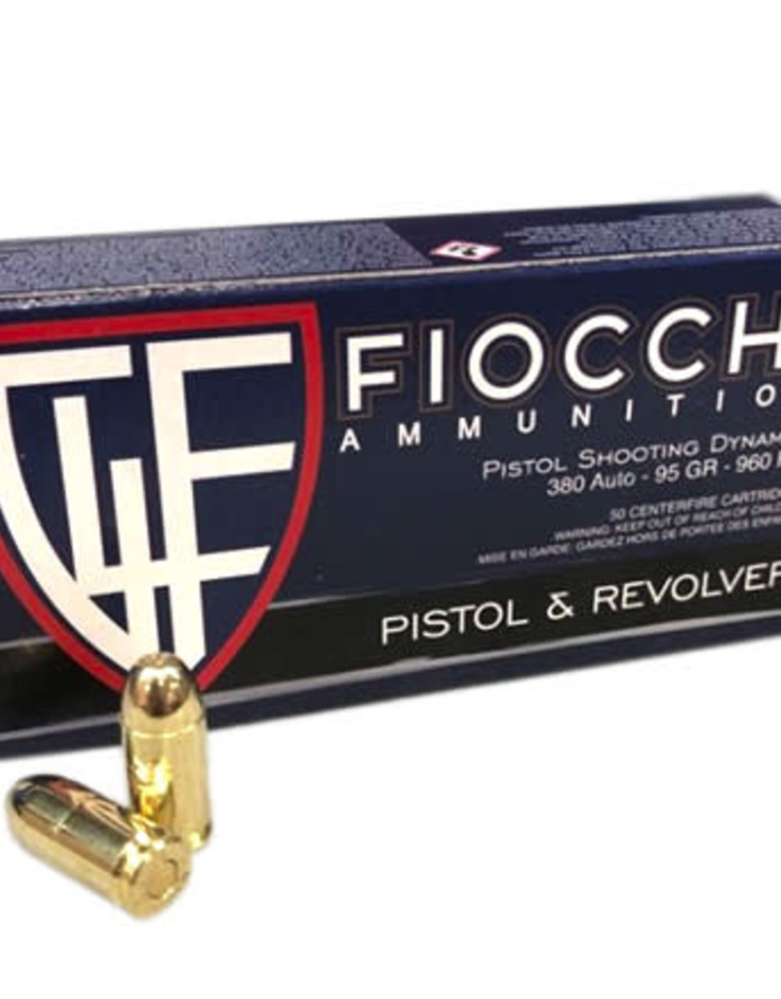 Fiocchi Fiocchi .380 Auto Ammunition FI380AP 95 Grain FMJ  (50 Rounds)