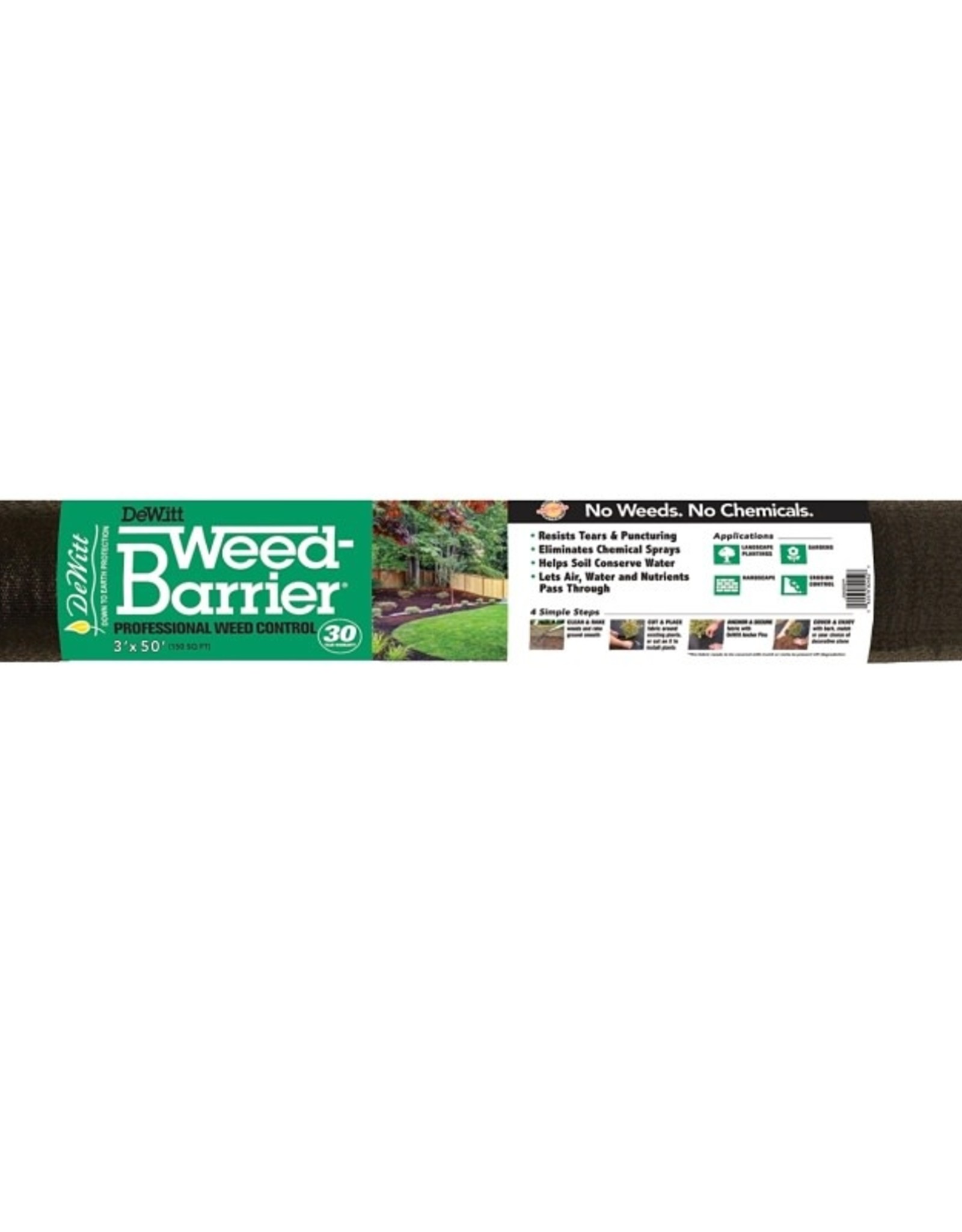 Dewitt Barrier Weed 30yr Black 3'x50'