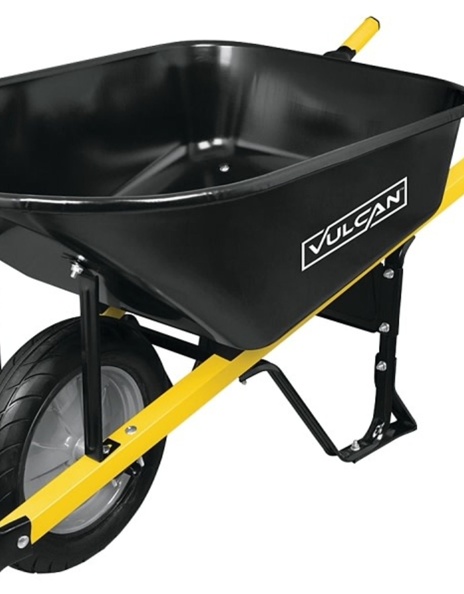 Vulcan Vulcan Contractor Wheelbarrow 6cuft Steel with Cushion grip handle