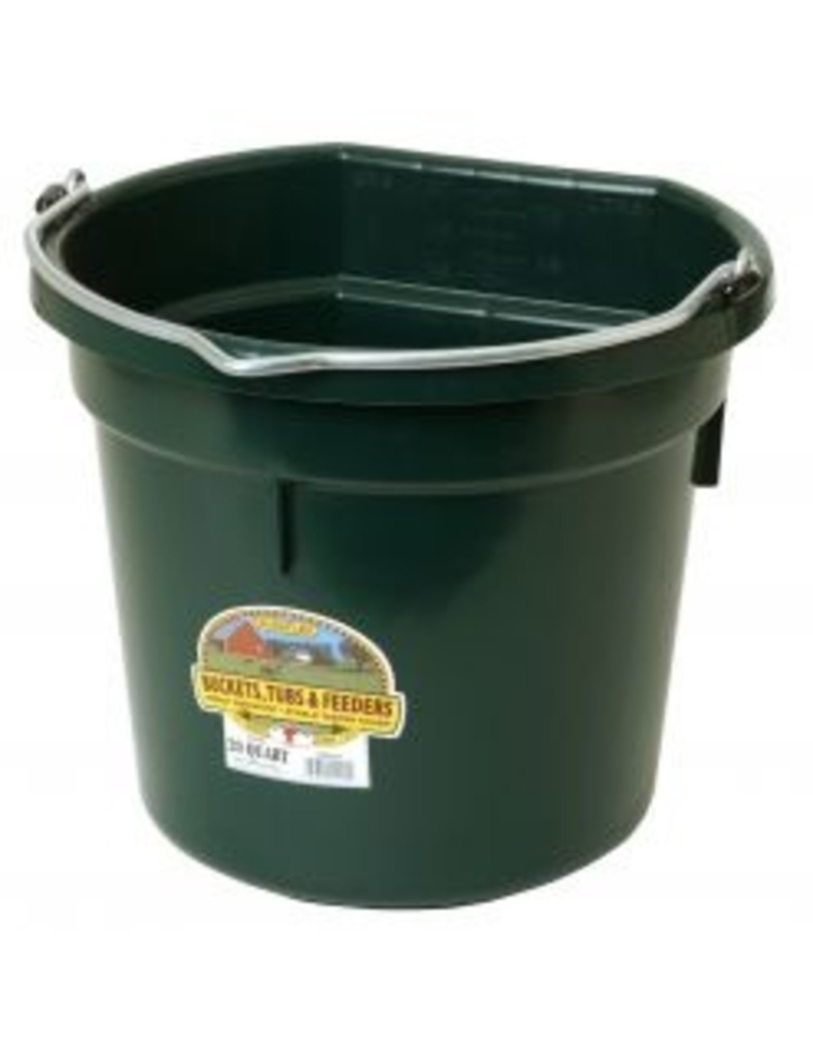 Miller Flat Back Plastic Bucket