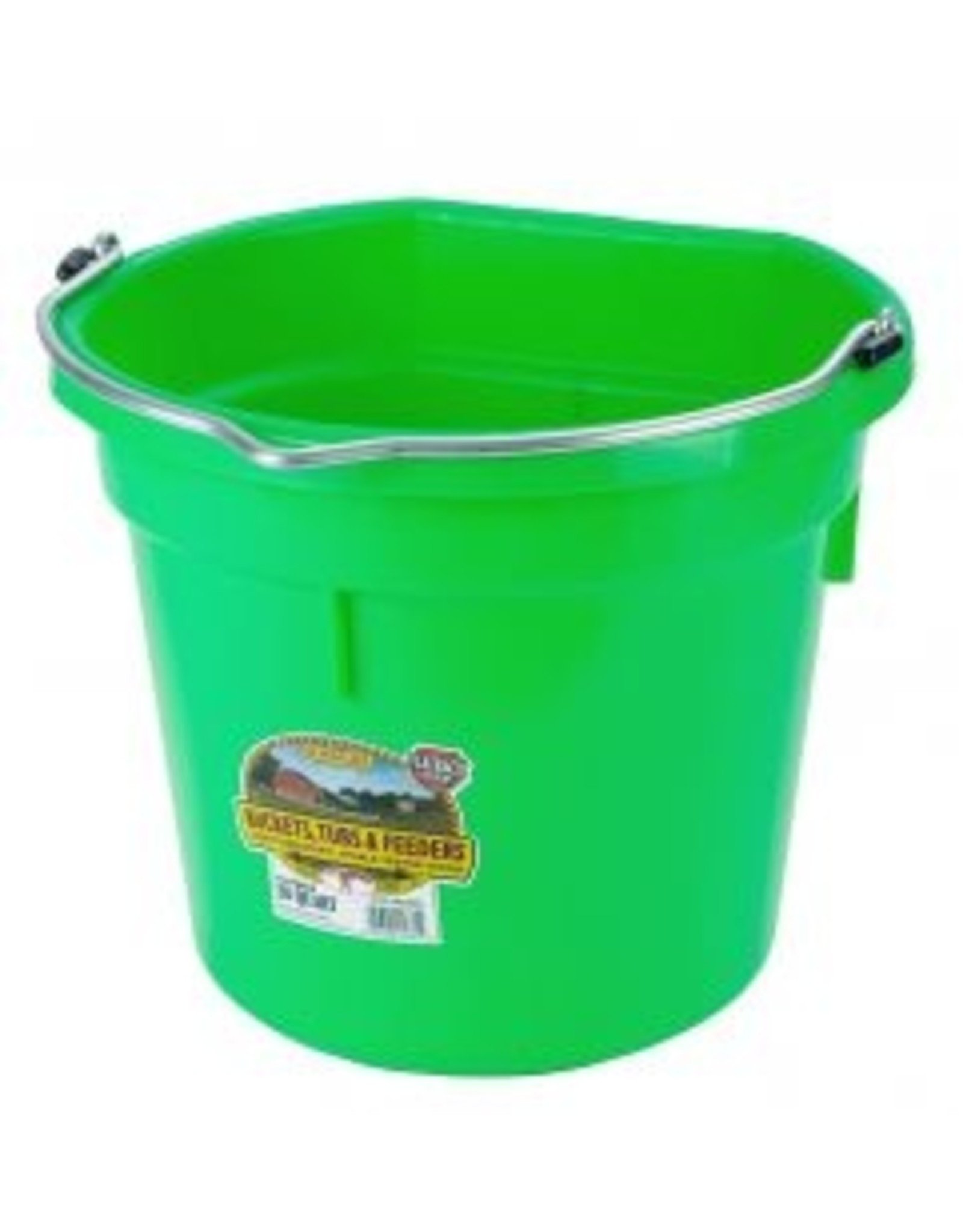 Miller Flat Back Plastic Bucket