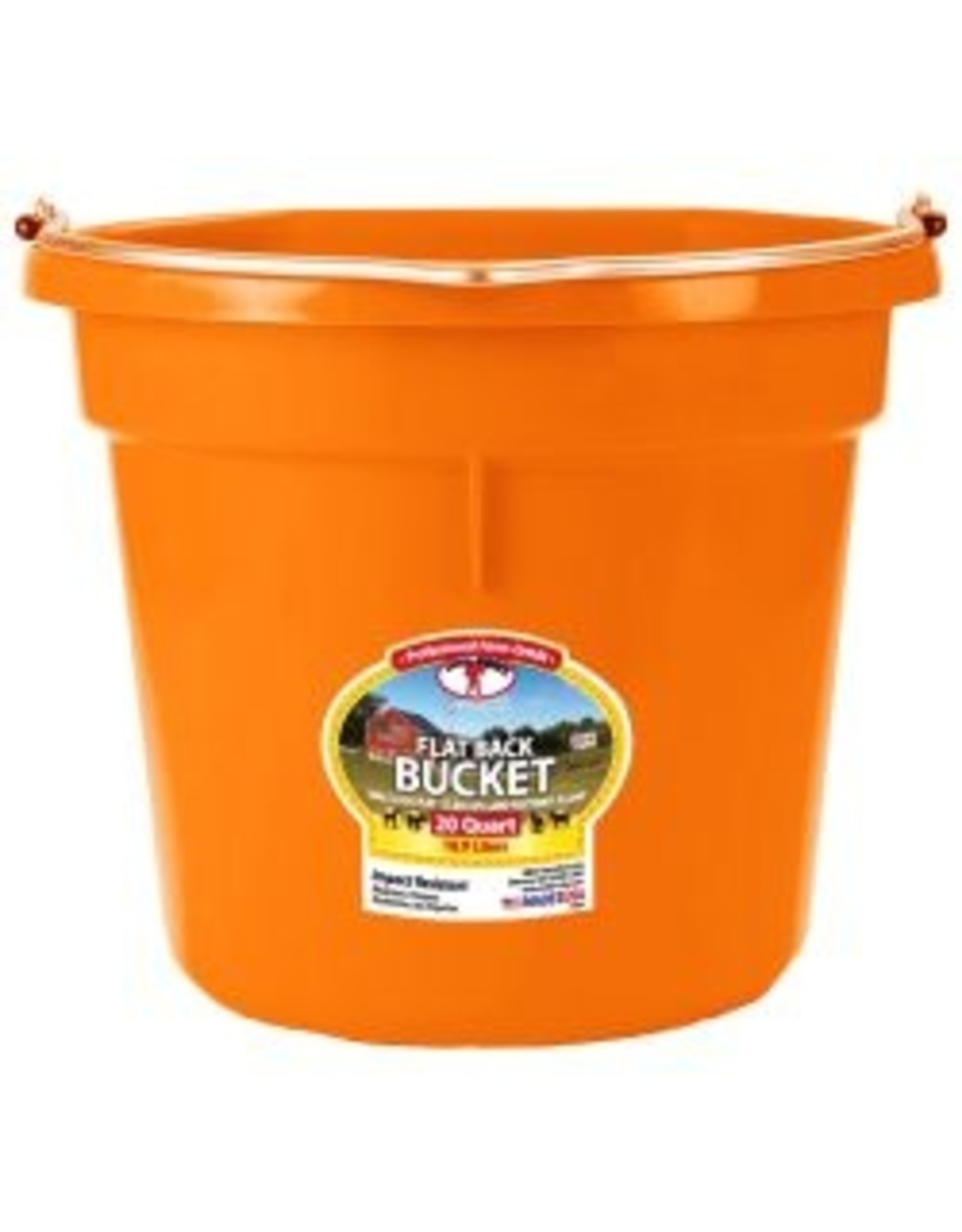 Miller Flat Back Plastic Bucket