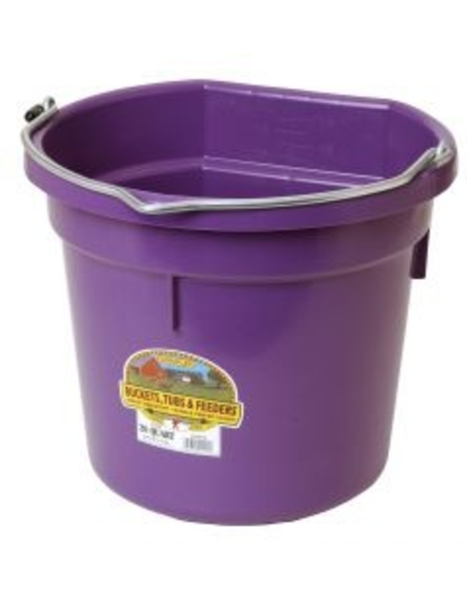 Miller Flat Back Plastic Bucket