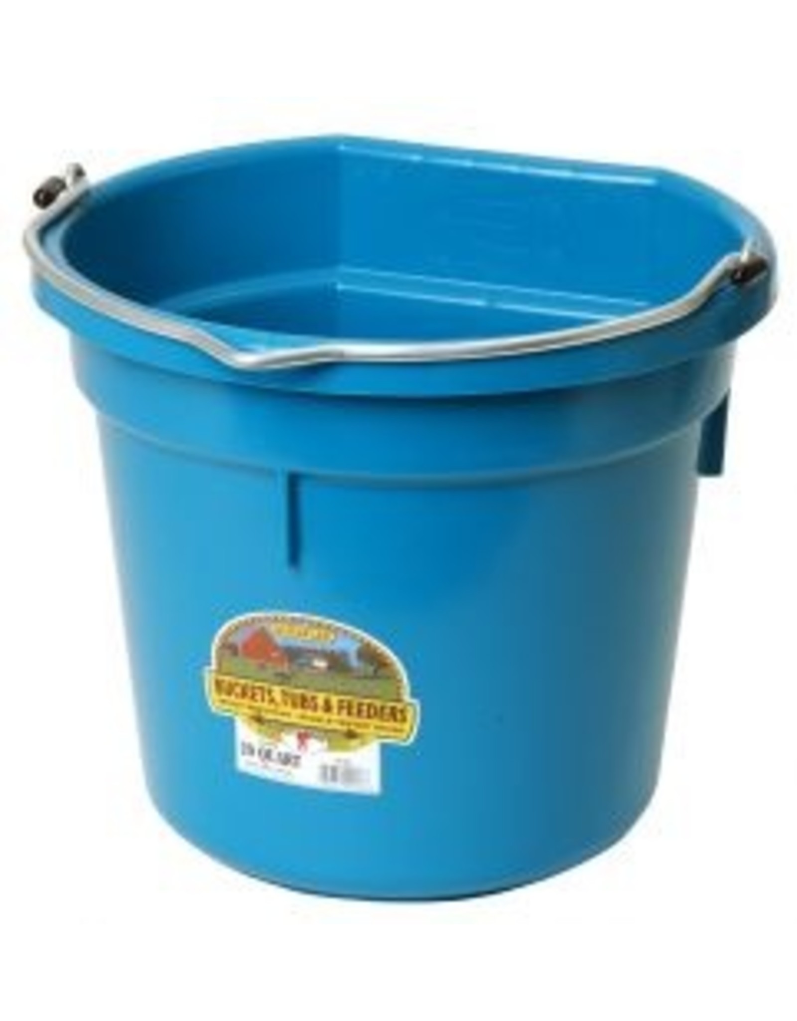 Miller Flat Back Plastic Bucket