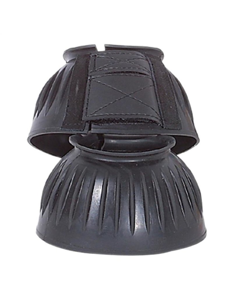 Intrepid International NEW Horse Double Closure Ribbed Bell Boots