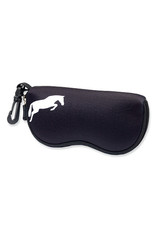 Sunglasses Case Neoprene Black w/ Jumper in White