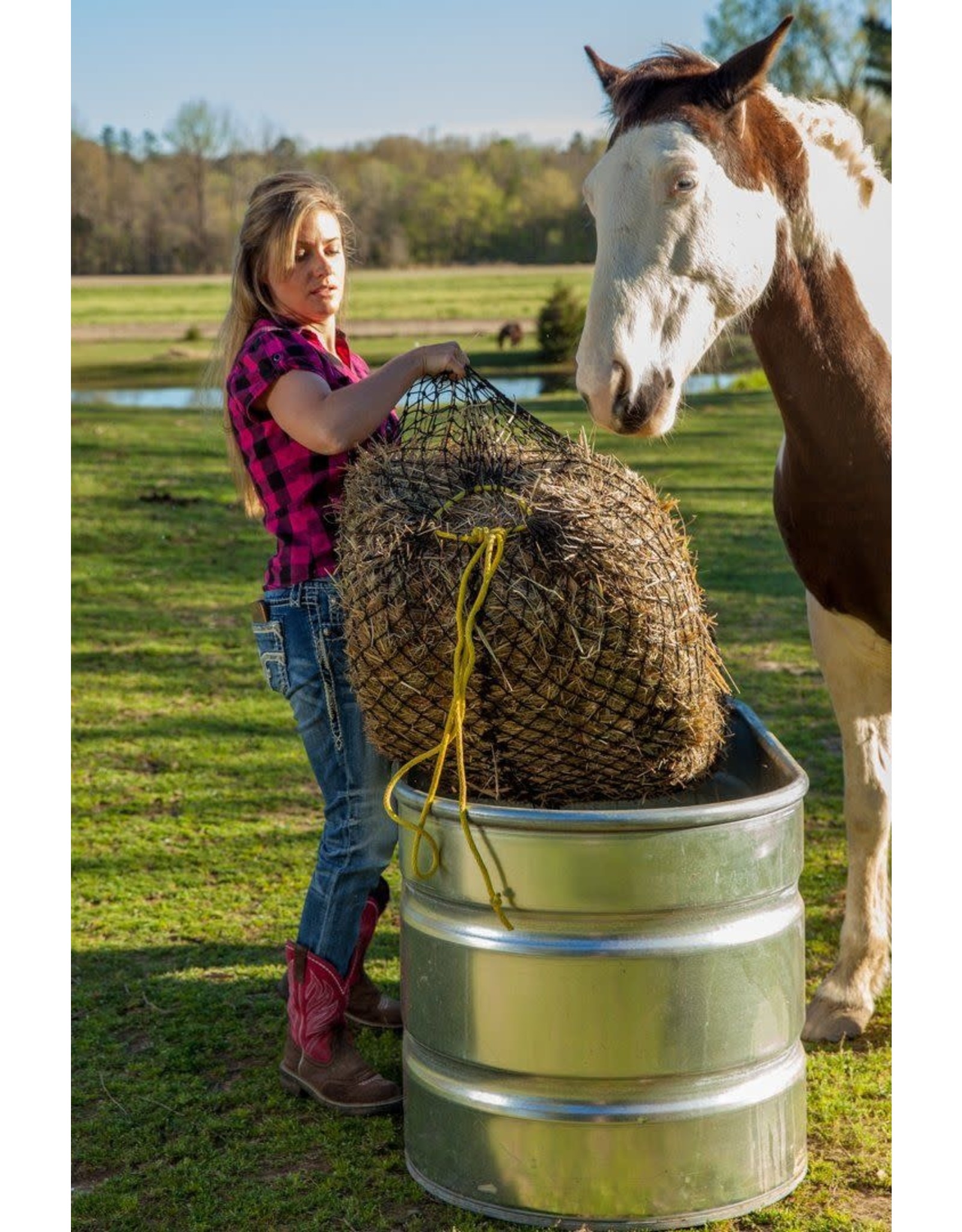 Texas Hay Bale Net Square Nylon Mesh