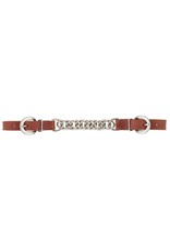 Curb StrapCanyon Rose Single Flat Link Nickel Plated Chain