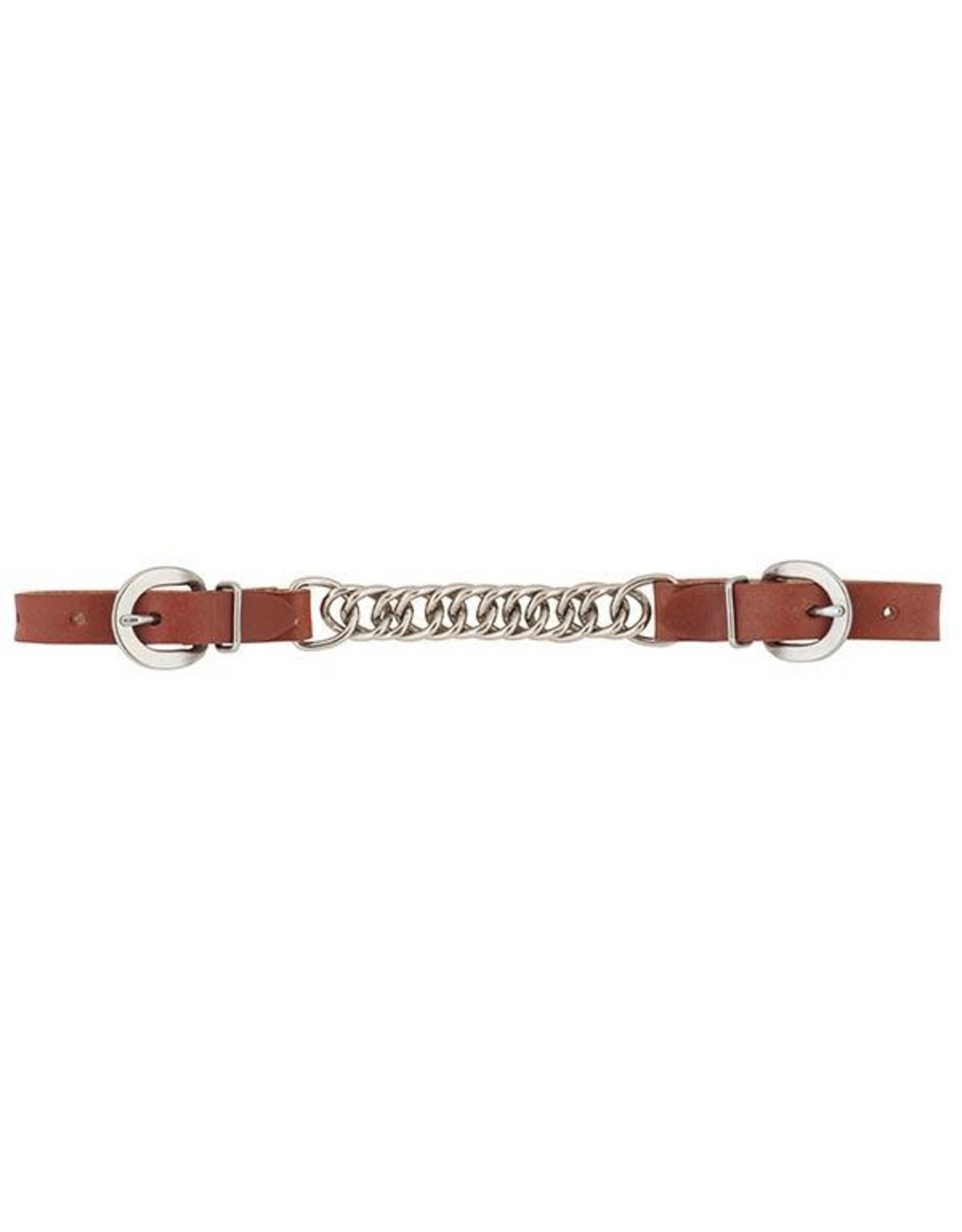 Curb StrapCanyon Rose Single Flat Link Nickel Plated Chain