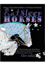 Coloring Book Eat Sleep Horses