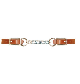 Curb Single Chain, Leather 5/8" 646