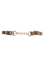 Curb Single Chain, Leather 5/8" 646