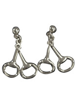 Earrings Snaffle Bit Platinum Plated INT