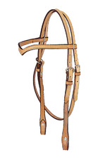 Tory Leather Headstall Vee Browband 308