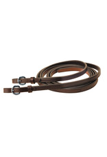 Reins, Leather Double Stitched w/ Buckles 5/8" Dark Oil