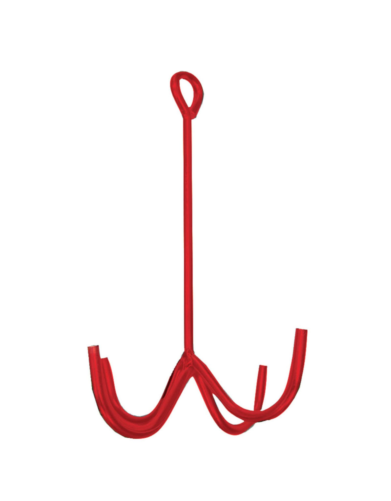 Tack Cleaning Hook 4 prong red
