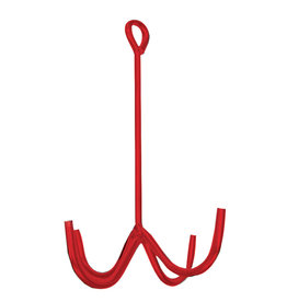 Tack Cleaning Hook 4 prong red