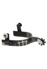 Kelly Silver Star Spur with 3 Cross Design