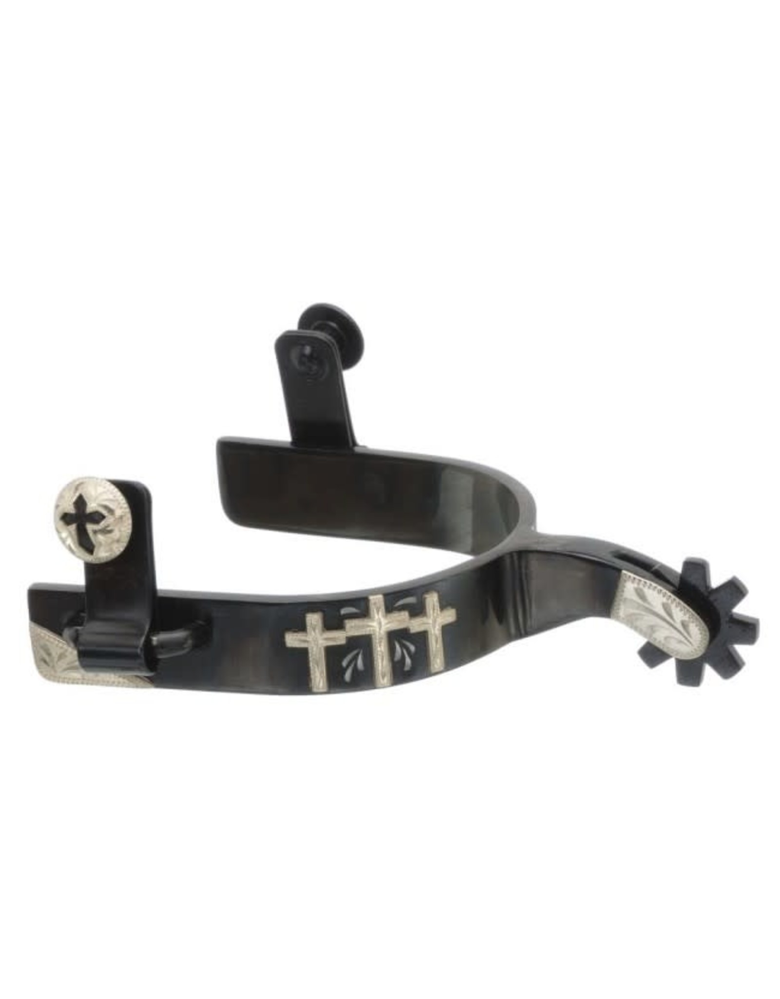 Kelly Silver Star Spur with 3 Cross Design