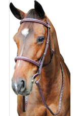 Pro Fancy Raised Comfort Padded Bridle With Reins