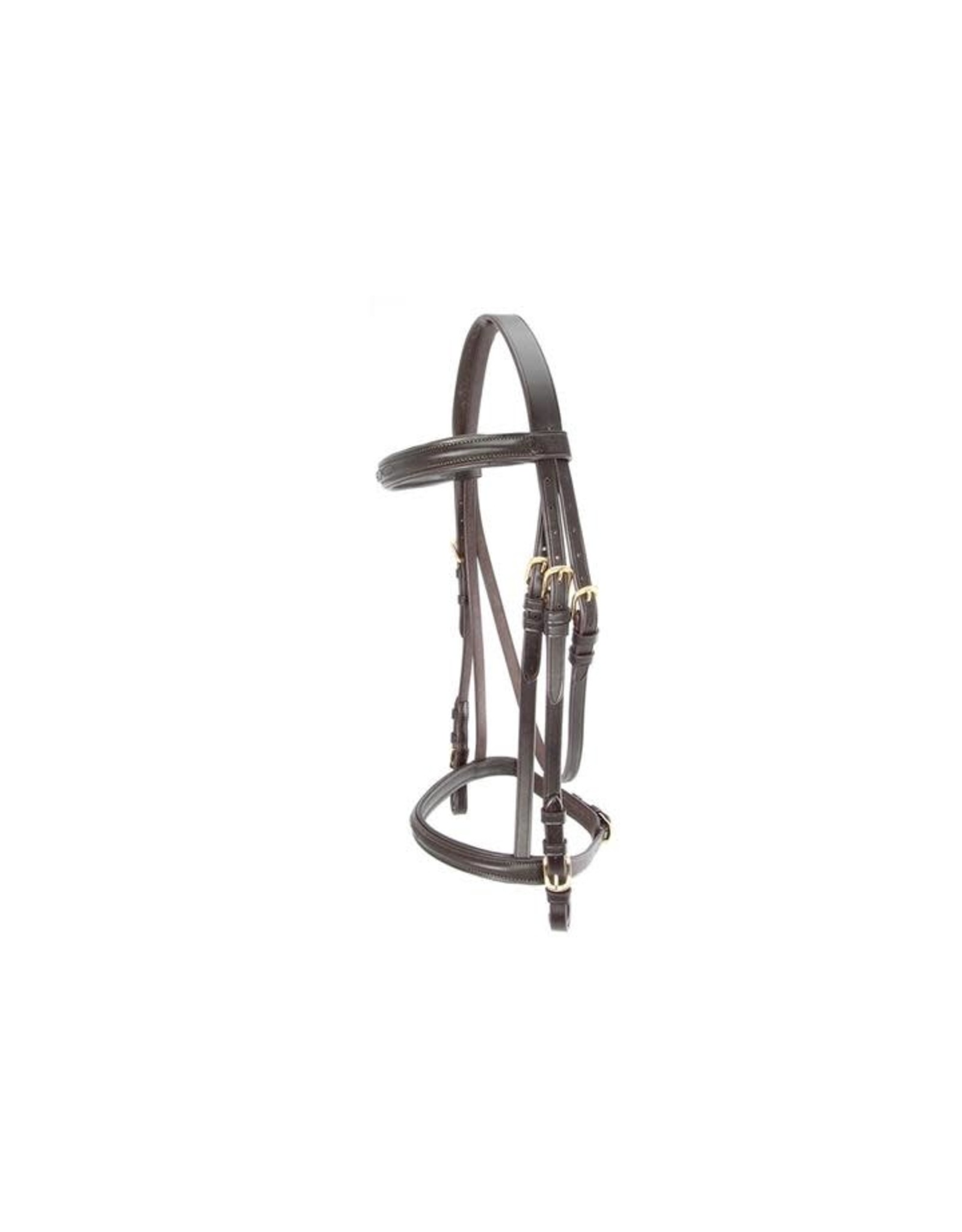 Grewal Bridle Pinehurst Havana Fancy Stitch Laced Reins