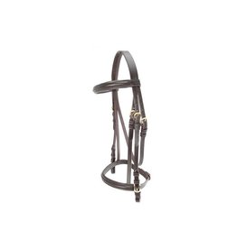 Grewal Bridle Pinehurst Havana Fancy Stitch Laced Reins