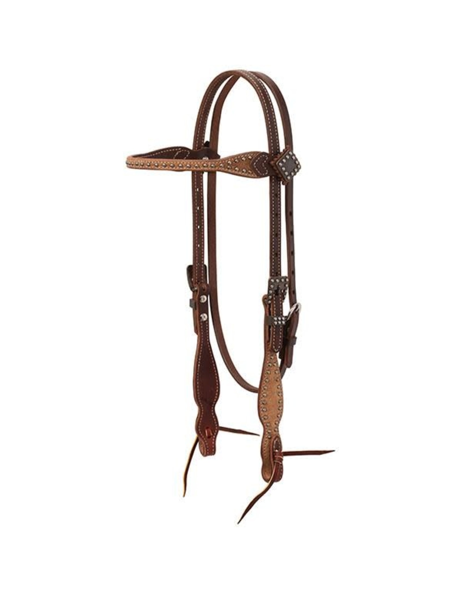 Weaver Rough Out Oiled Browband Headstall