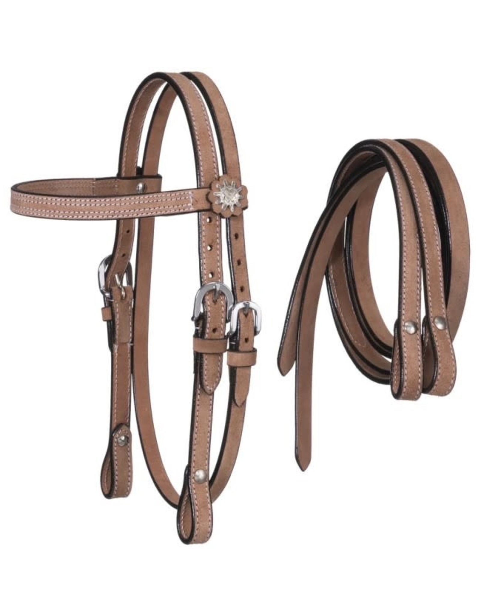 Mini Roughout Headstall with Reins