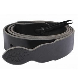 Professionals Choice Latigo and Harness Leather Cinch Tie Strap  Black 6'