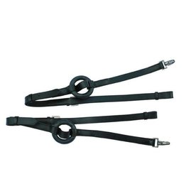 HKM Side Reins with Rubber Ring Inserts